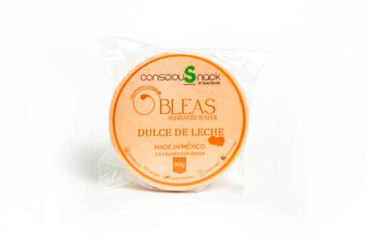 Amaranth Wafers Obleas Dulce de Leche ConsciouSnack 1 oz