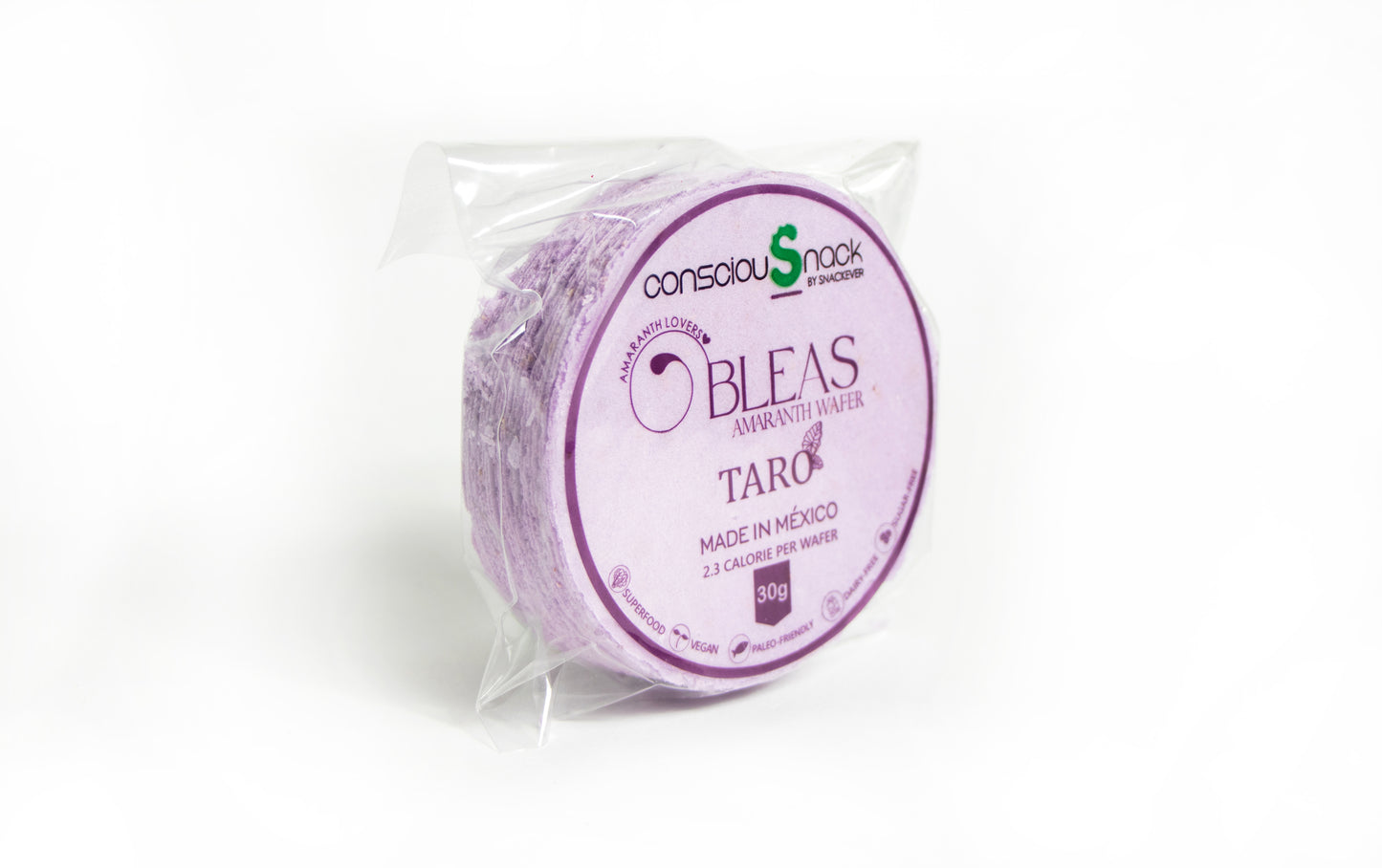 Amaranth Wafers Obleas Taro ConsciouSnack