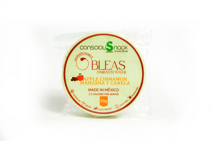 Amaranth Wafers Obleas Apple Cinnamon ConsciouSnack 1 oz