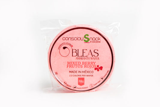 Amaranth Wafers Obleas Mixed Berry ConsciouSnack