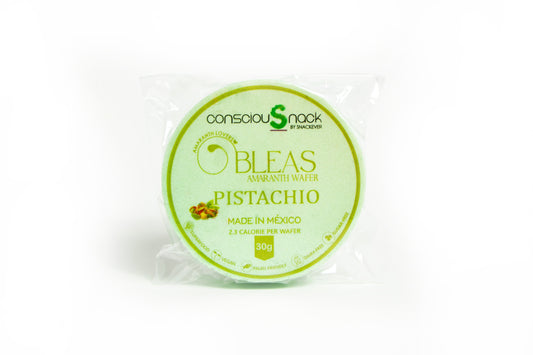 Amaranth Wafers Obleas Pistachio ConsciouSnack